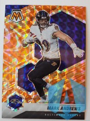 2021 Panini Mosaic Orange Reactive Mark Andrews #25 Baltimore Ravens